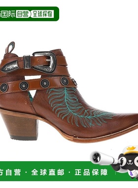 1h可退 【美国直邮】corral 女士 靴子短靴棕色正品时尚保暖轻便