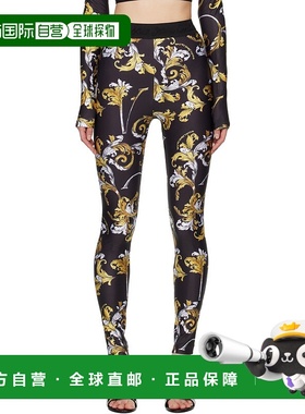 1h可退 香港直邮潮奢 Versace Jeans 范思哲 女士 黑色 Outline B