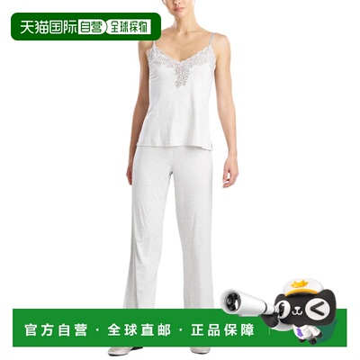 自营natoriLatori Feathers Essentials蕾丝Cami睡衣套装-灰色 美