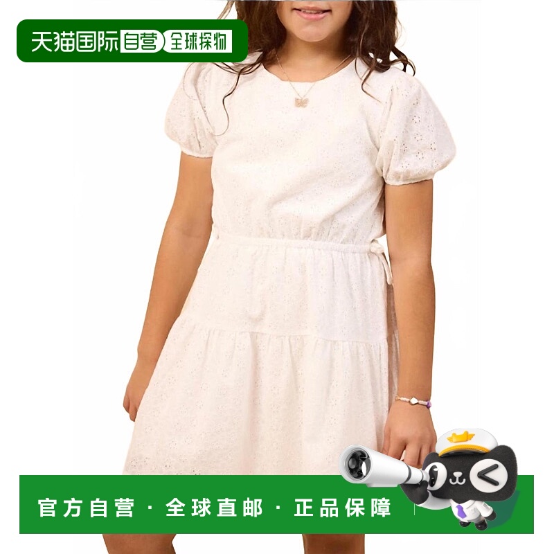 自营sadie & sage女孩的Sundream迷你连衣裙，白色 美国奥莱直发