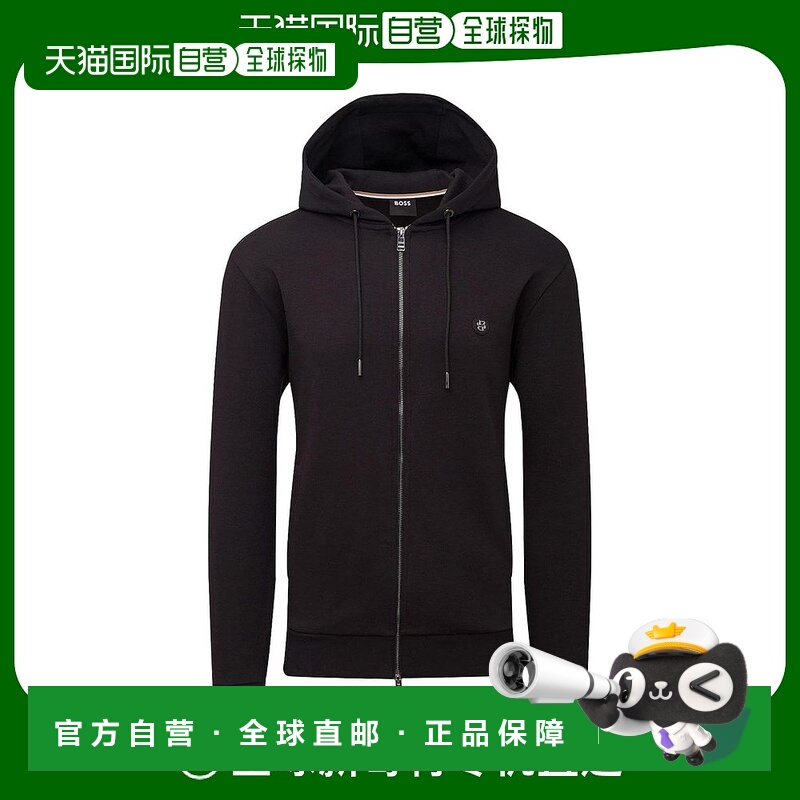 1h可退 【美国直邮】Hugo Boss  男士 Spence 全拉链卫衣 黑色 10