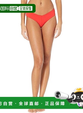 自营Women's Robin Piccone Ava Bikini Bottom Red Stretch High