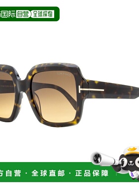 自营 tom ford汤姆福特 女士 Kaya 太阳镜 TF1082 52F 深哈瓦那色