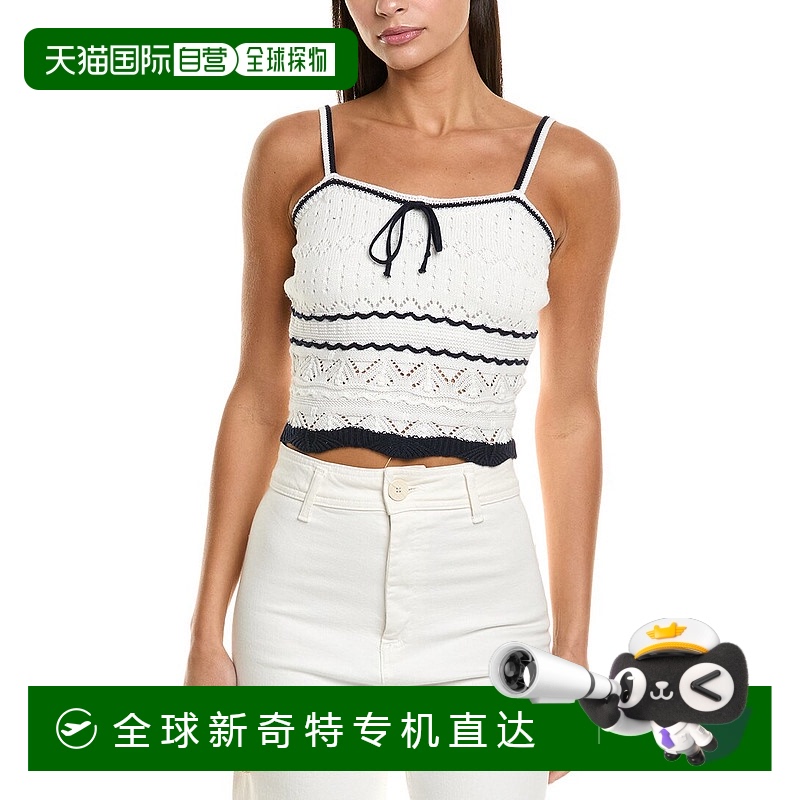自营 vintage havana复古哈瓦那波因特坦克-白色 美国奥莱直发