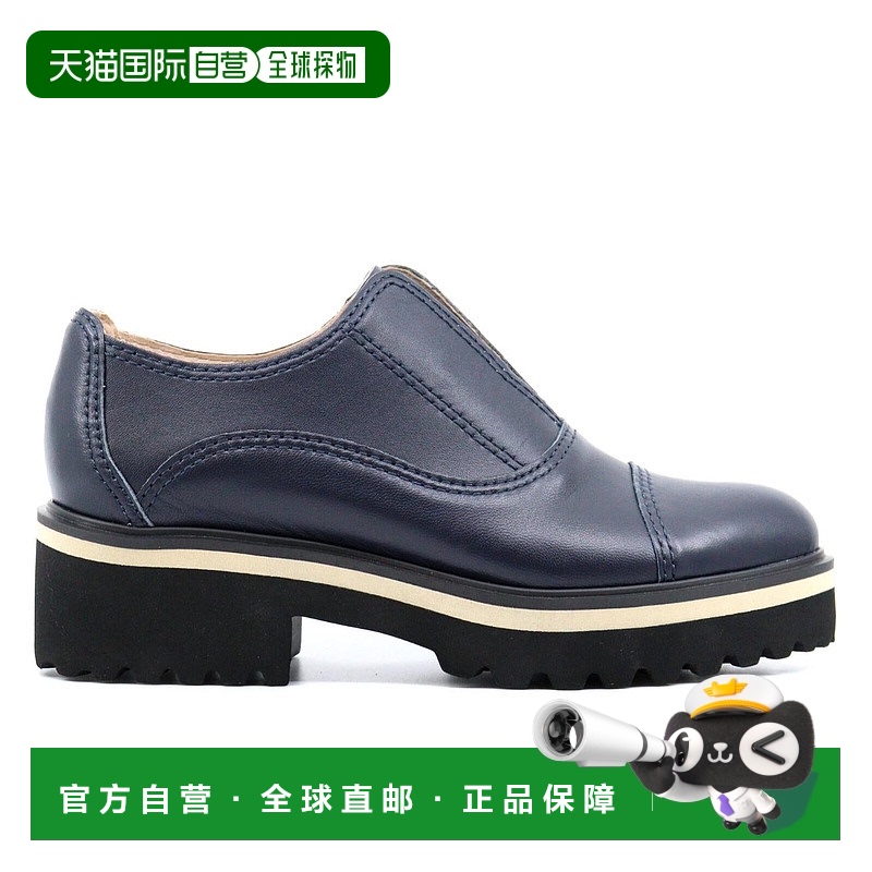 自营 all black女士 Cowman Lugg 23 乐福鞋（海军蓝） - 海军蓝