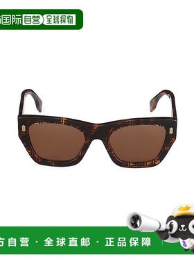 1h可退 【美国直邮】fendi 通用 太阳镜正品潮流时尚简约显脸小高