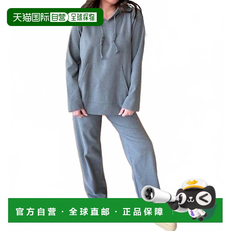 自营coco + carmenSmooth Braid Tie Hoodie In Gray - gray 美国