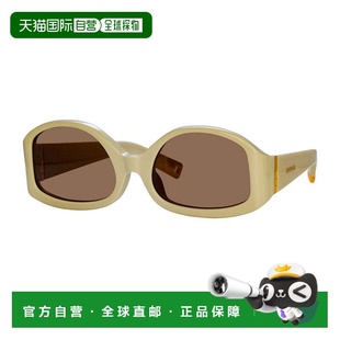 自营Jacquemus Sunglasses Geometric Full Rim, Shiny Black Fra