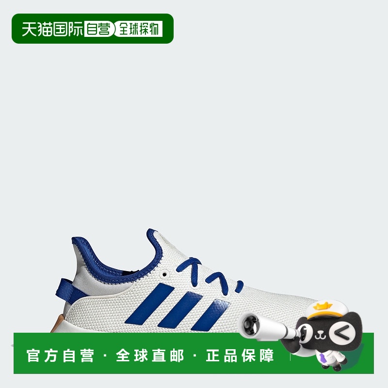 自营adidas Cloudfoam女鞋-白色/宝蓝/灰色 美国奥莱直发