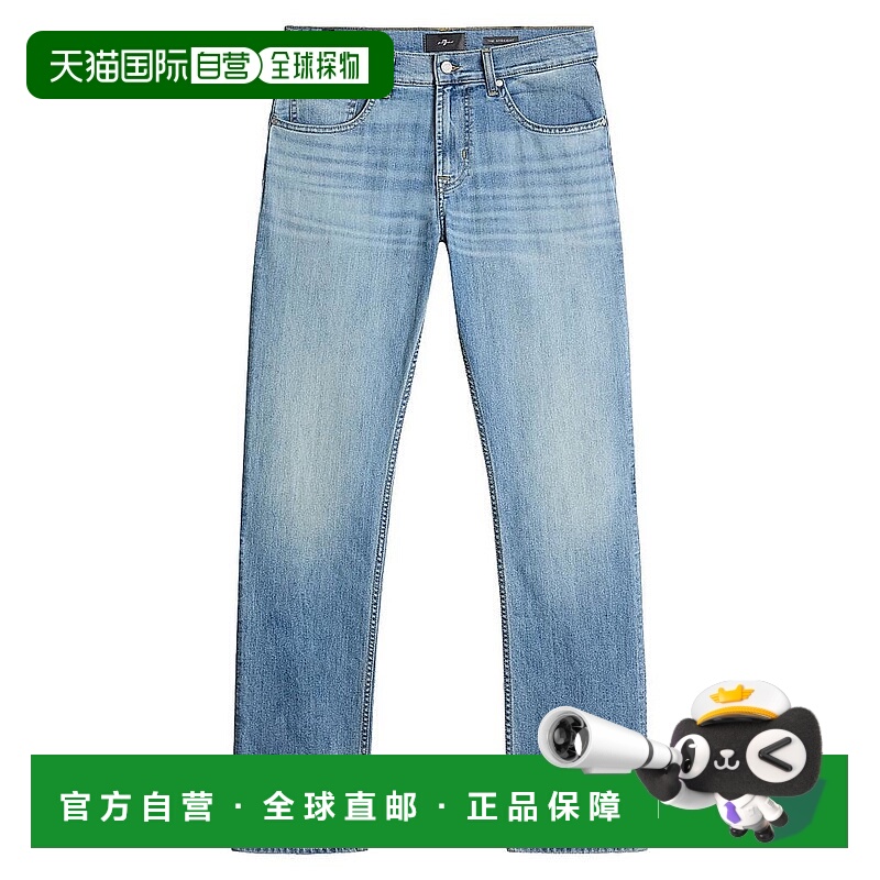 1h可退 【美国直邮】7 for all mankind 男士 牛仔裤直筒修身