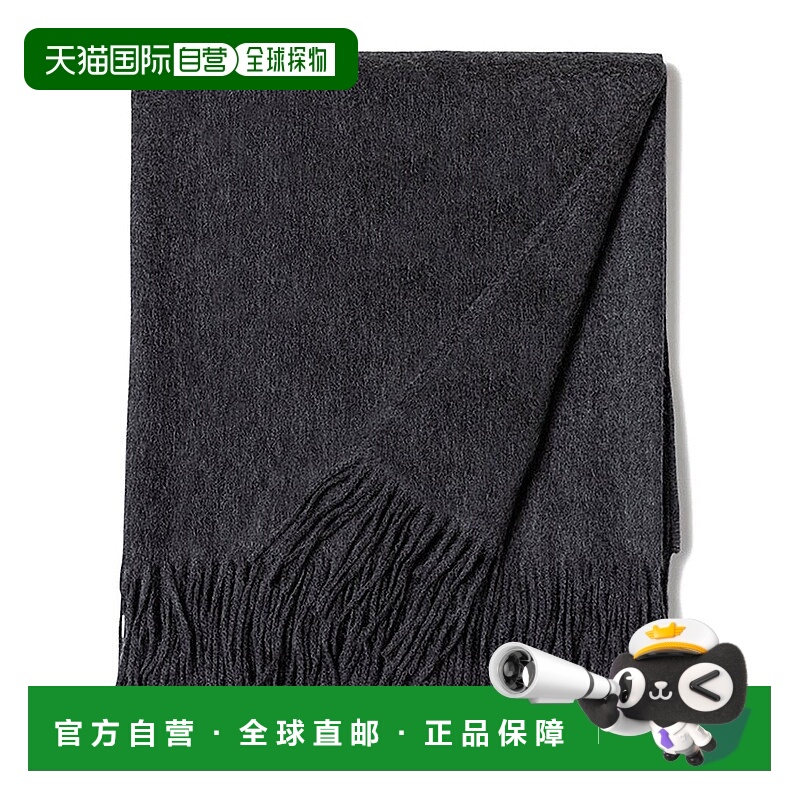 自营sofiacashmere Woven Cashmere Fringed Throw - grey 美国奥