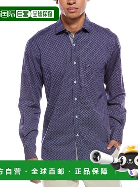 自营TailorByrd复古地质衬衫-蓝色 美国奥莱直发