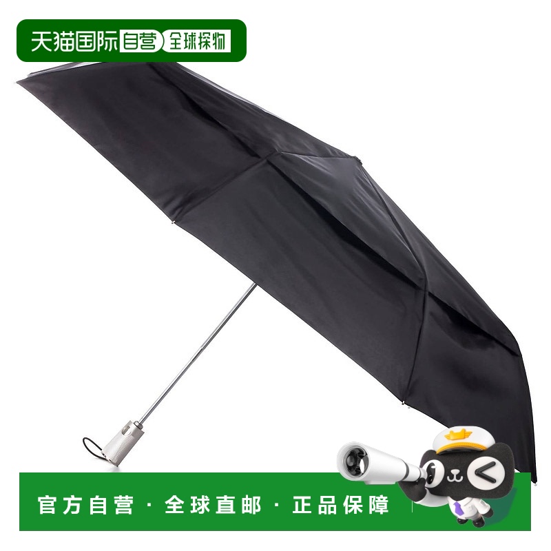 自营 totes大通风顶篷折叠雨伞(黑色) - 黑色 美国奥莱直发