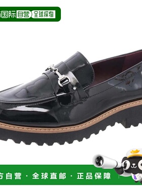 自营Franco Sarto Colette Loafers Black Faux Leather Slip On