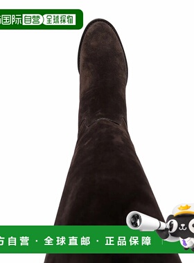 自营salvatore ferragamo菲拉格慕Tawnie及膝靴-棕色 美国奥莱直