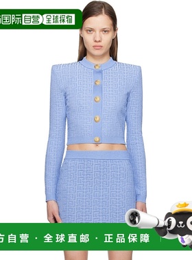 1h可退 香港直邮潮奢 Balmain 巴尔曼 女士 蓝色 PB Labyrinth Kn