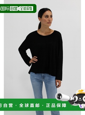 自营incashmereSilk/Cashmere Blend Drop Needle Stitch Pullove