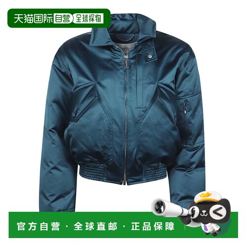 自营victoria beckhamPadded Bomber Jacket - blue 美国奥莱直发