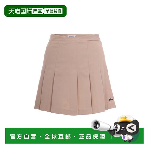 自营lacosteLionne Pleated Skirt - neutrals 美国奥莱直发