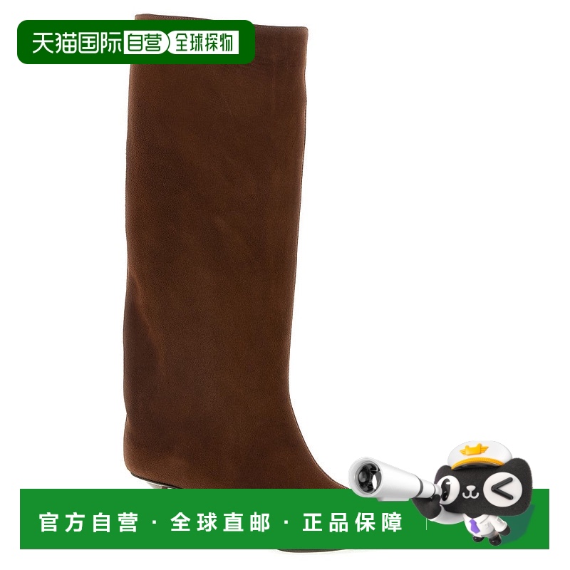自营 le silla“贝拉”靴子-棕色 美国奥莱直发高跟长筒靴