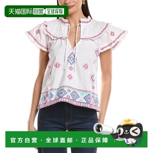 自营Sail to Sable Embroidered Top - pink 美国奥莱直发