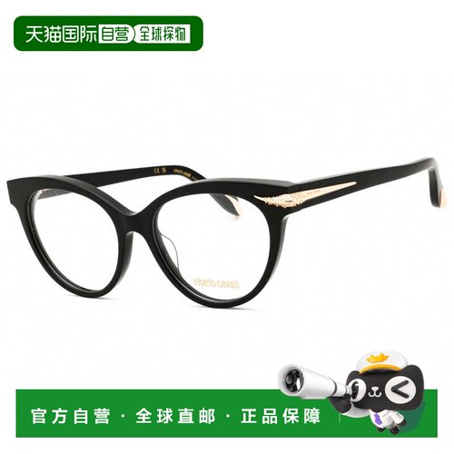 自营roberto cavalliVRC018S 0700黑色54mm-黑色 美国奥莱直发