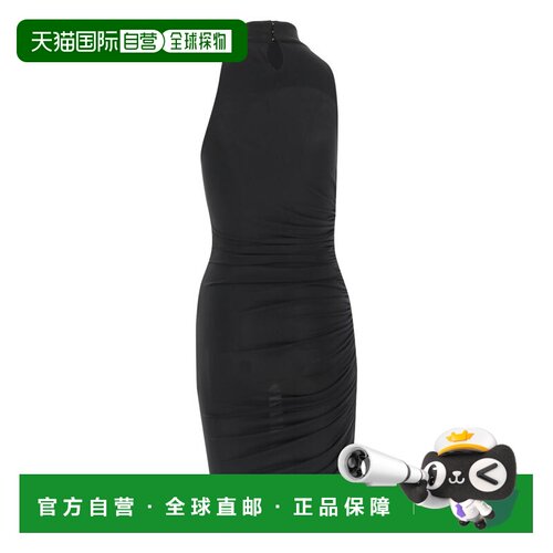 自营jacquemusAsymmetric Hem Black Dress - black 美国奥莱直发