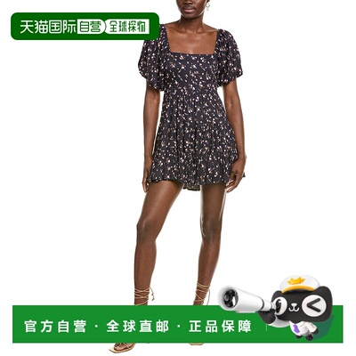 自营 saltwater luxe盐水奢华迷你连衣裙-蓝色 美国奥莱直发