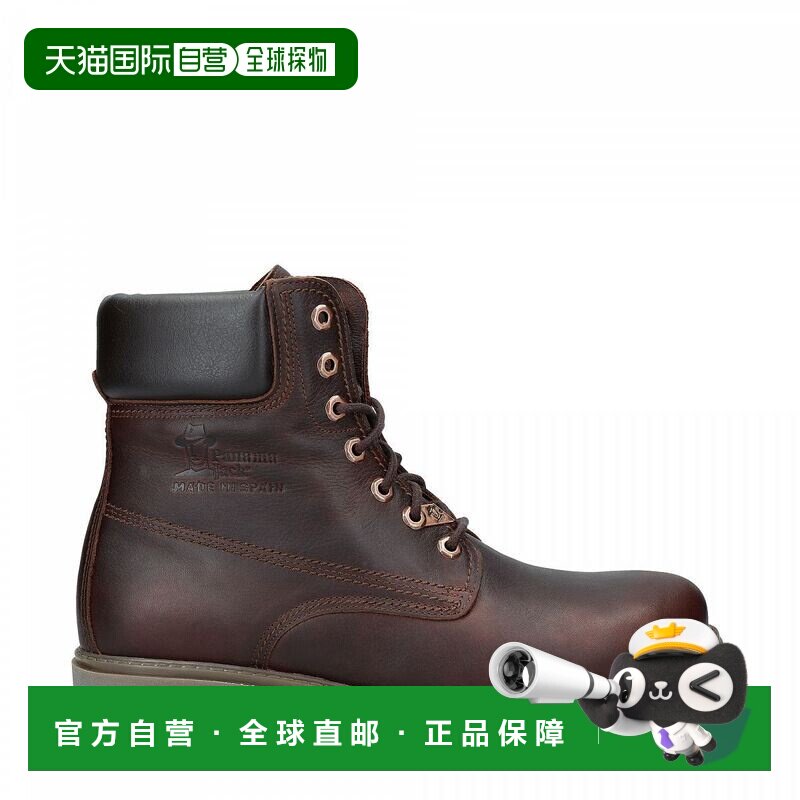 自营panama jack巴拿马杰克03 C52男式棕色靴子防水皮革蕾丝徒步C