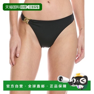 自营Vitamin A Luxe Link Cheeky Bikini Bottom - black 美国奥