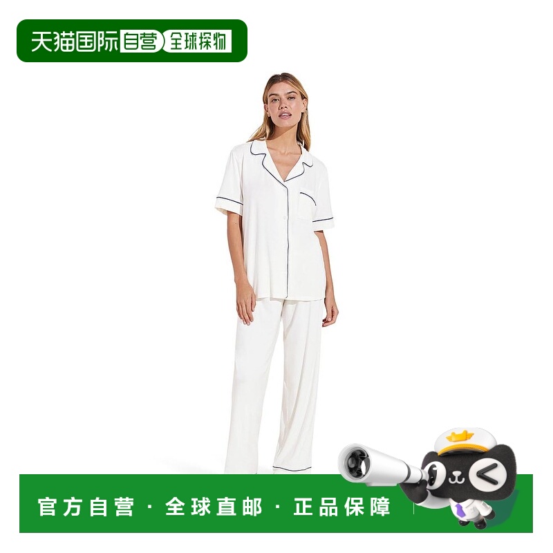 1h可退 【美国直邮】Eberjey|Gisele 短袖长裤睡衣套装