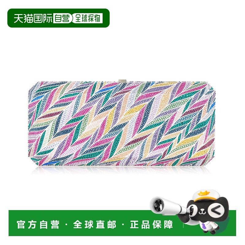 自营judith leiber couture薄矩形-银色多功能 美国奥莱直发