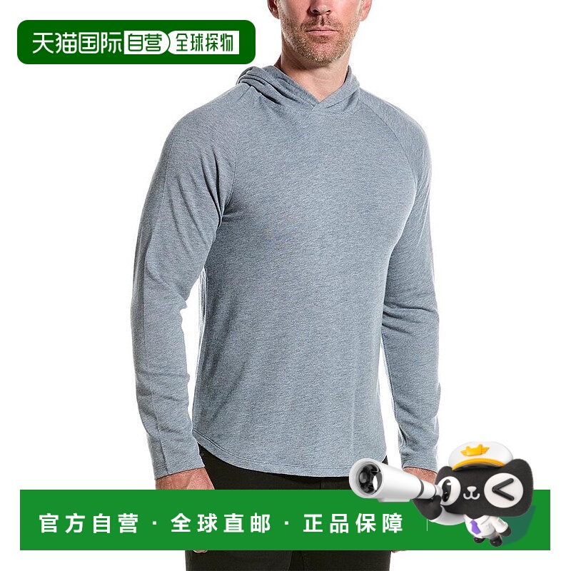 1h可退 【美国直邮】vince 男士 帽衫运动夹克衫连帽套头时尚纯棉