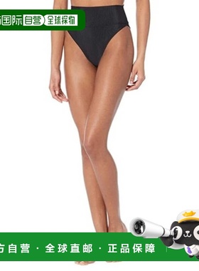自营Women's Beach Riot Highway Bikini Bottom Black High-Wais