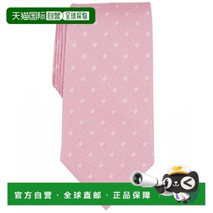 Tie 自營(yíng)michael Print Classic Square korsMen Pink pin