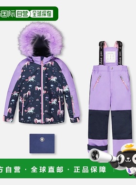 自营deux par deuxTwo-Piece Play Snowsuit with Printed Colorb