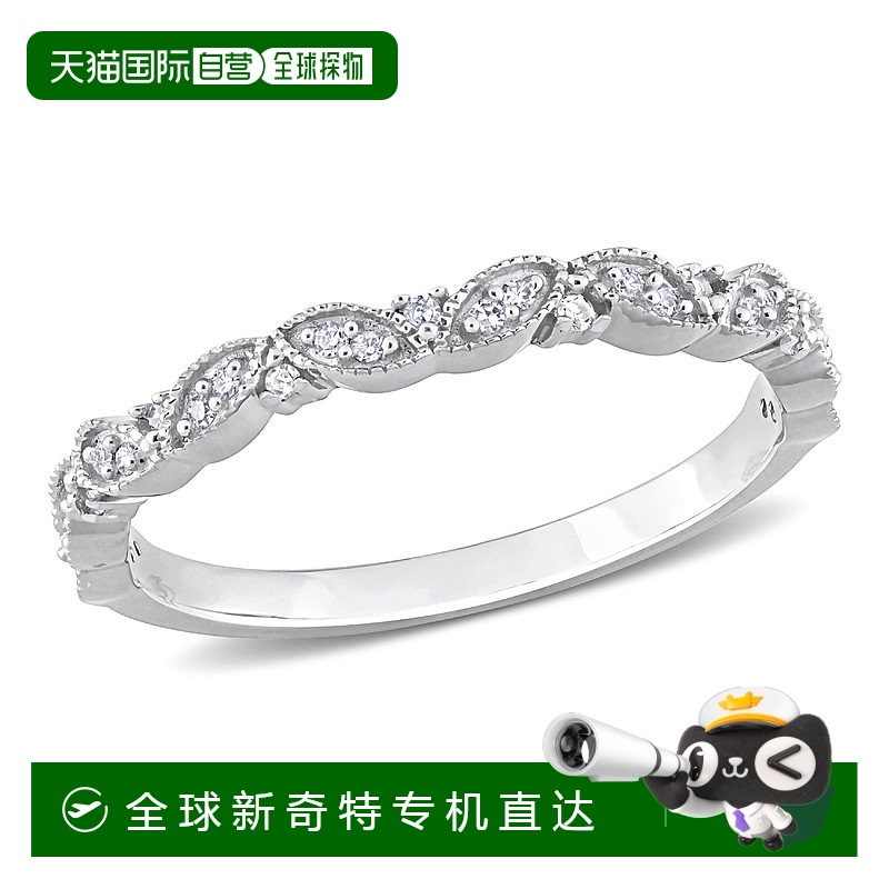 美国直邮julianna b 女士 戒指钻石白金