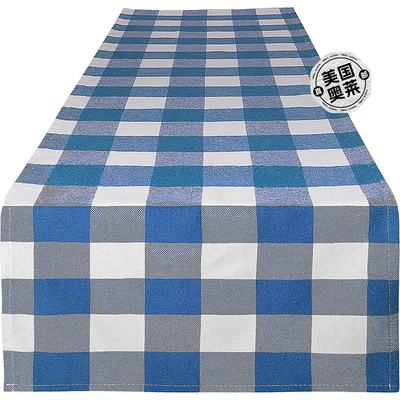 zulay kitchenExtra Long Thick Poly Cotton Buffalo Plaid Tabl