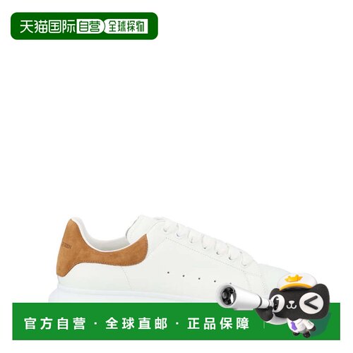 自营alexander mcqueen大号白色小牛绒面革运动鞋-白色 美国奥莱