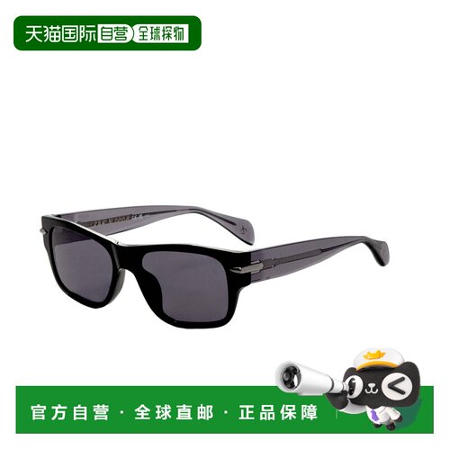 自营Rag & Bone Men's Black 55mm Sunglasses - black 美国奥莱