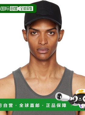 1h可退 香港直邮潮奢 Dsquared2 二次方 男士 黑色徽标棒球帽 BCM