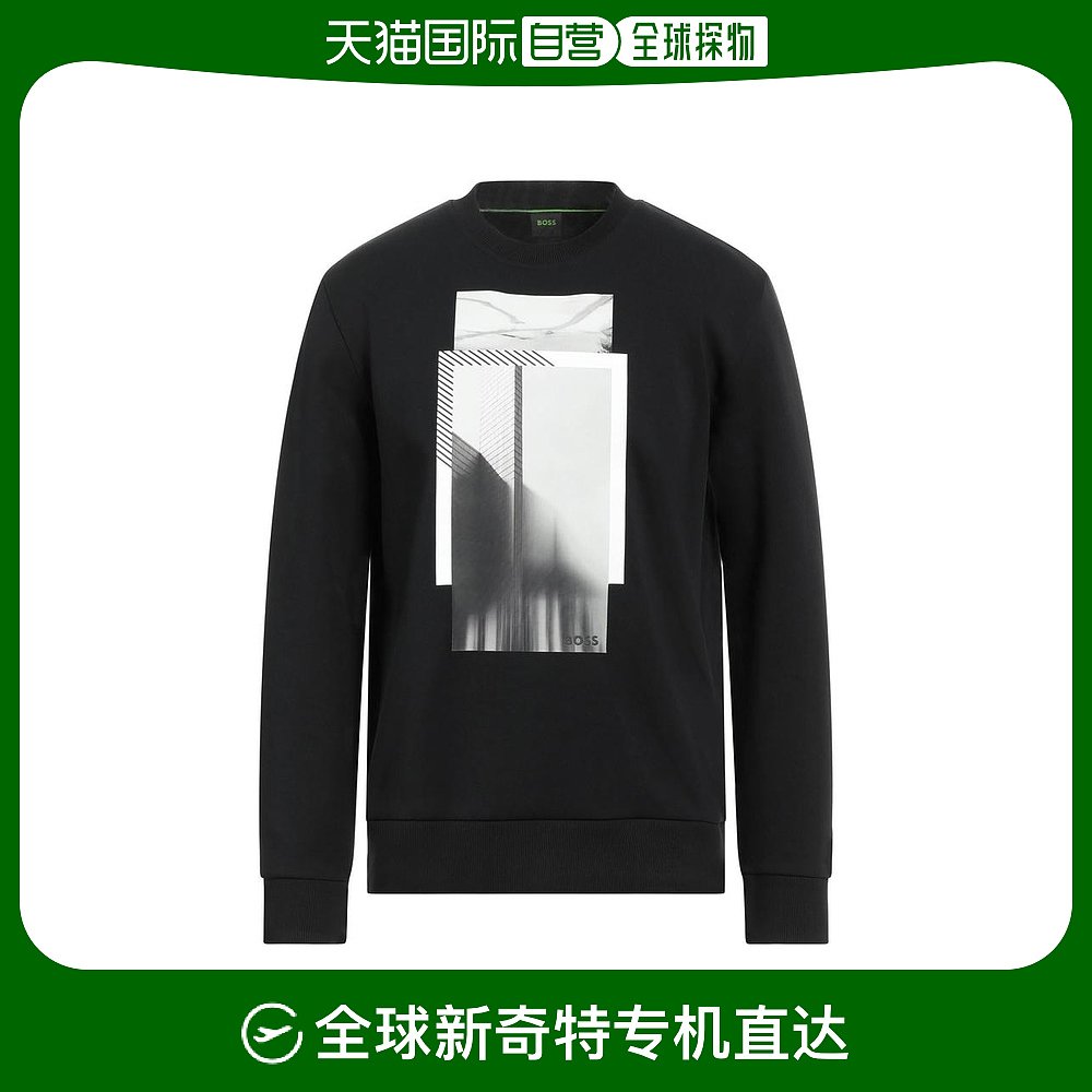 【美国直邮】Hugo Boss 男装卫衣 运动衫 10534983BP 纯色印花 圆