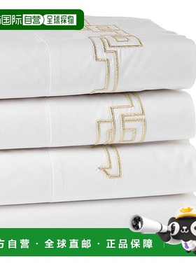 自营 Dea Italian Linens 希腊刺绣床单套装 - 黄色 美国奥莱直发