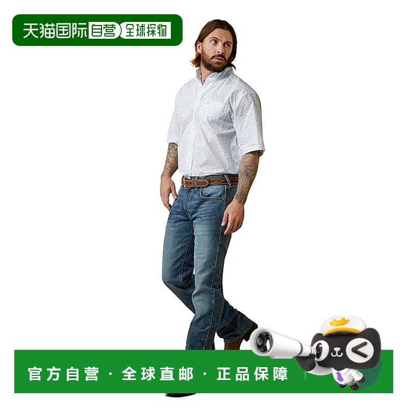 1h可退 香港直邮潮奢 ariat 男士 M5 Hansen 直筒牛仔裤  舒适时