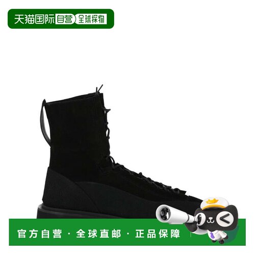 自营salvatore ferragamoAtlante Combat Boots - black 美国奥莱