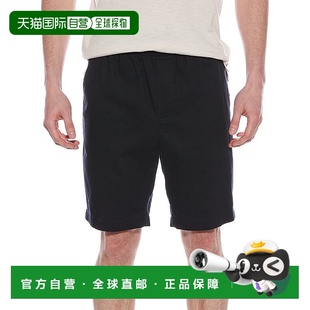 Vince 直发 亚麻混纺短裤 休闲裤 美国奥莱 蓝色 自营