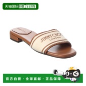 Choo brown Joa 自营Jimmy Sandal Canvas Leather 美国奥莱