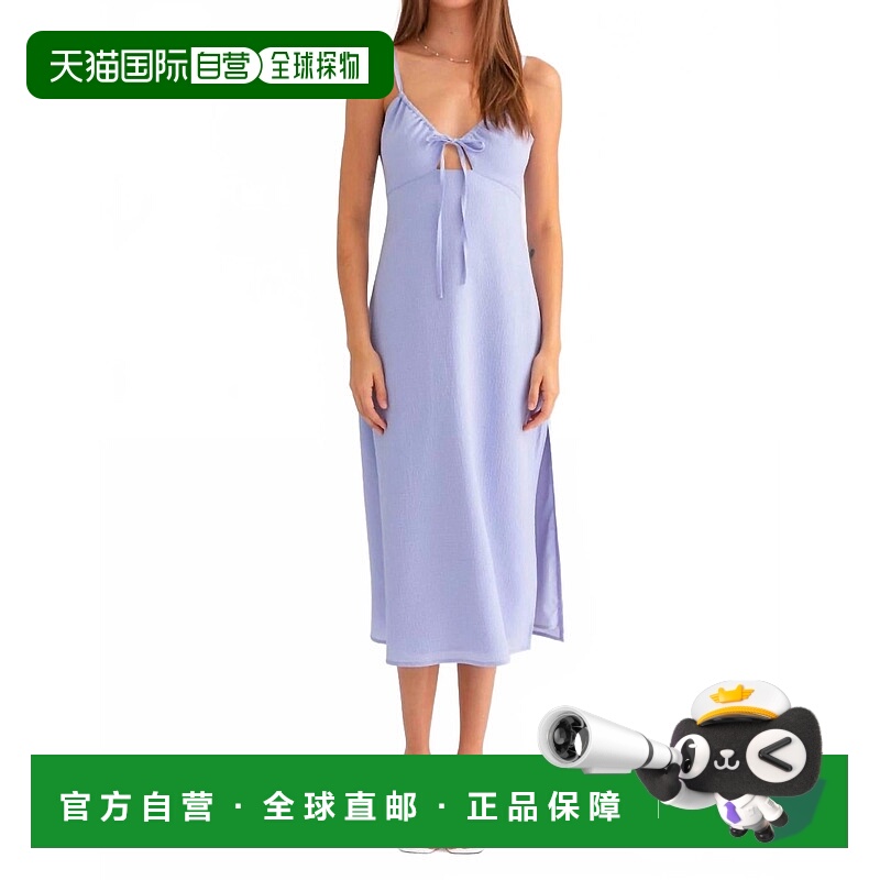 自营le lisMidi Dress With Bow Detail In Lavender - lavender
