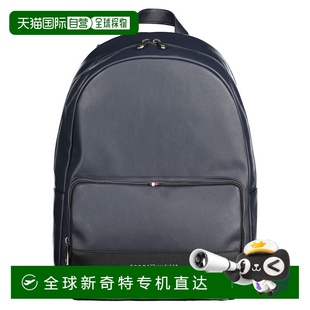美国奥莱 自营Tommy 蓝色 双肩包 直发背包 Hilfiger聚乙烯男式