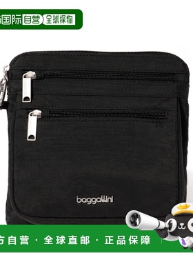 自营baggallini Securtex Anti-Theft Crossbody Bag - black 美